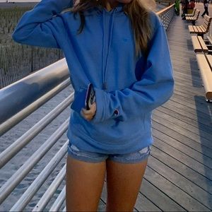 Light blue Champion Hoodie